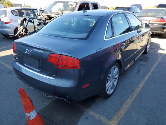 WAUGL78E57A236112 - 2007 AUDI NEW S4 QUA GRAY photo 4