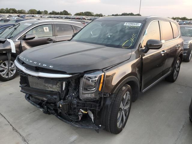 5XYP6DHC6NG248080 - 2022 KIA TELLURIDE CHARCOAL photo 2