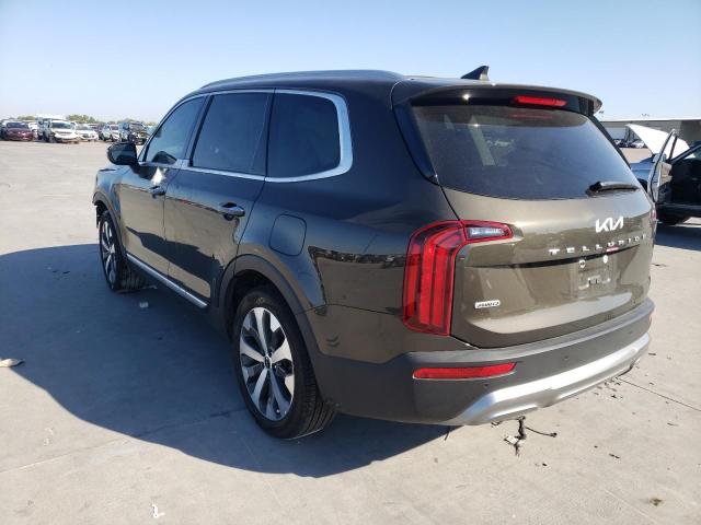 5XYP6DHC6NG248080 - 2022 KIA TELLURIDE CHARCOAL photo 3