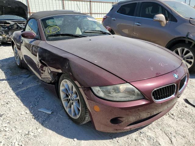 4USBT33525LS54401 - 2005 BMW Z4 2.5 BURGUNDY photo 1