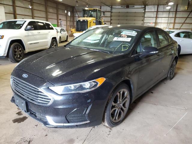 3FA6P0CD5LR130645 - 2020 FORD FUSION SEL BLACK photo 2