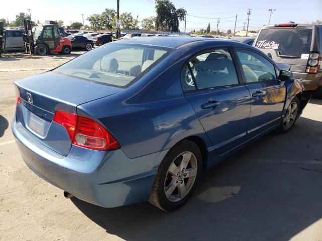 1HGFA16897L014046 - 2007 HONDA CIVIC EX BLUE photo 3