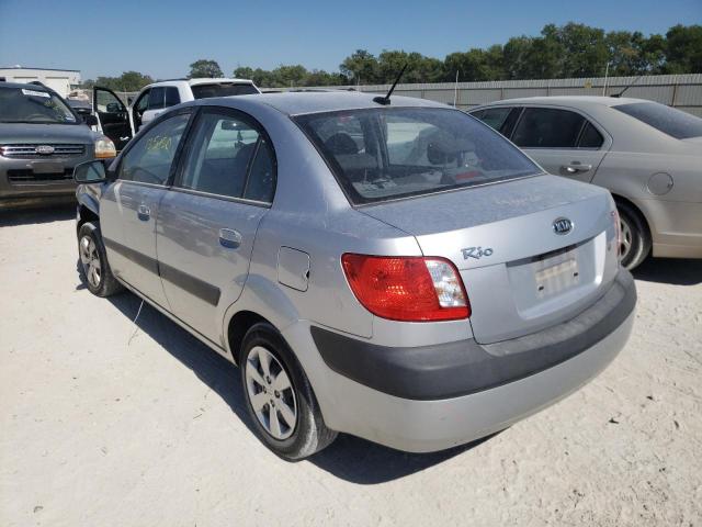 KNADE223896484447 - 2009 KIA RIO BASE SILVER photo 3