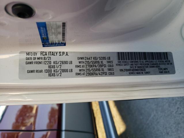 ZFBHRFABXM6V31630 - 2021 RAM PROMASTER Ağ foto 10