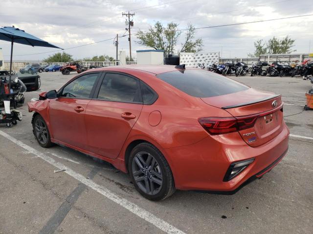 3KPF34AD7ME384625 - 2021 KIA FORTE GT L ORANGE photo 3