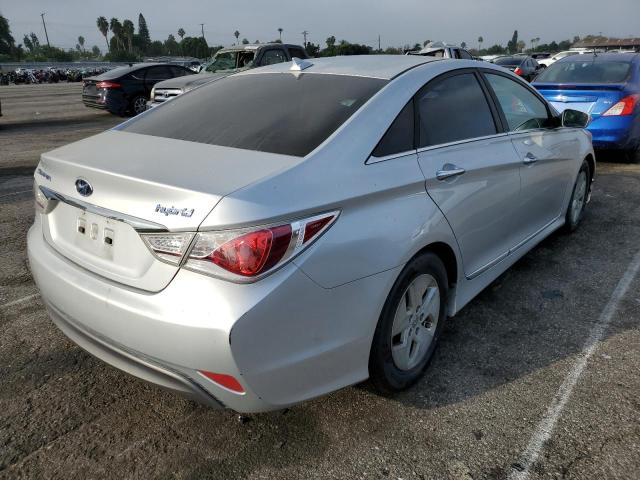 KMHEC4A49CA034356 - 2012 HYUNDAI SONATA HYB SILVER photo 4