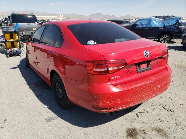 3VW2K7AJ9FM322481 - 2015 VOLKSWAGEN JETTA BASE 红色 照片 3