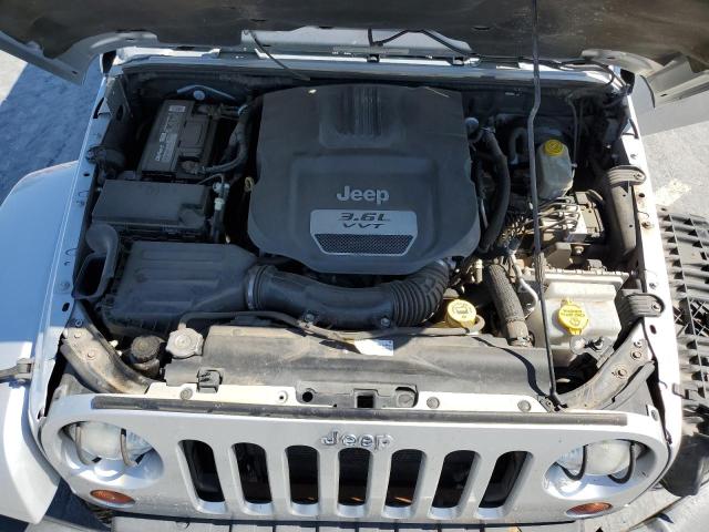1C4GJWBG6CL211277 - 2012 JEEP WRANGLER S SILVER photo 7