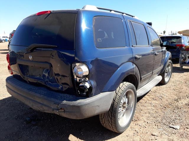 1D4HB38N94F234710 - 2004 DODGE DURANGO ST BLUE photo 4