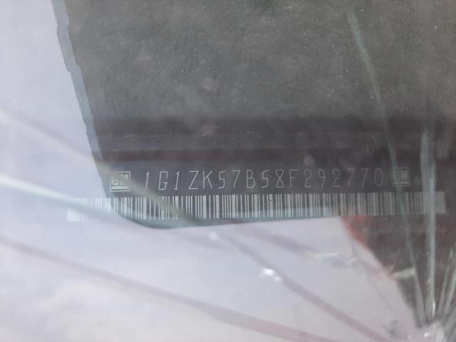 1G1ZK57B58F292770 - 2008 CHEVROLET MALIBU LTZ წითელი ფოტო 10