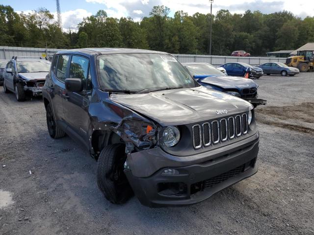 ZACCJBAB4JPH06065 - 2018 JEEP RENEGADE S GRAY photo 1