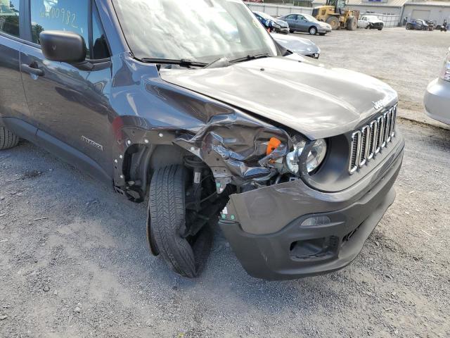 ZACCJBAB4JPH06065 - 2018 JEEP RENEGADE S GRAY photo 9