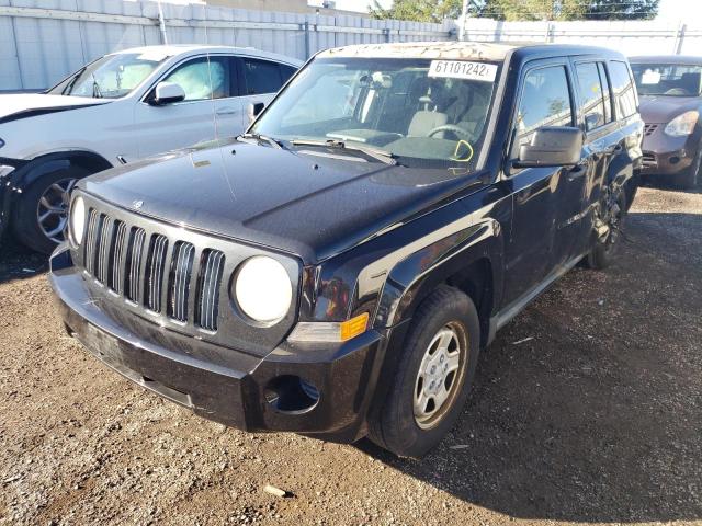 1J8FT28038D551117 - 2008 JEEP PATRIOT SP BLACK photo 2