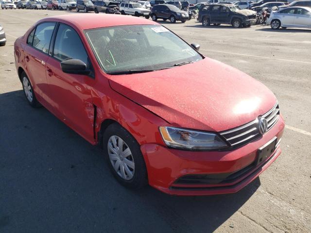 3VW2K7AJ0FM322496 - 2015 VOLKSWAGEN JETTA BASE RED photo 1