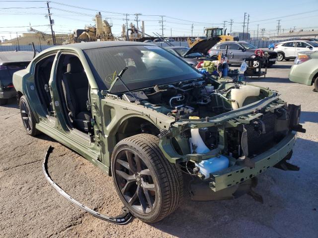 2C3CDXHG3MH561665 - 2021 DODGE CHARGER GT GREEN photo 1