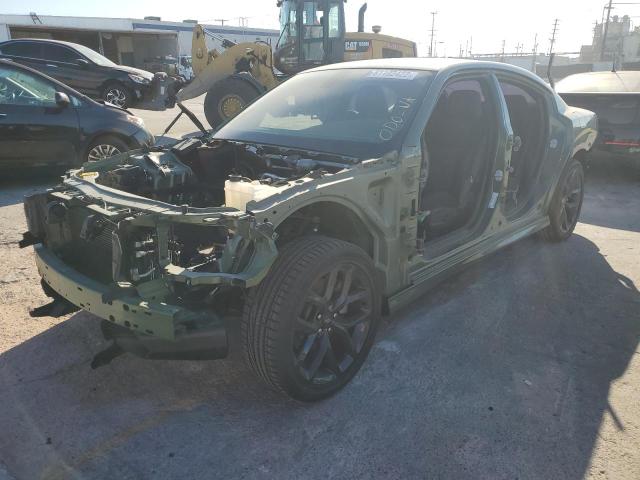 2C3CDXHG3MH561665 - 2021 DODGE CHARGER GT GREEN photo 2