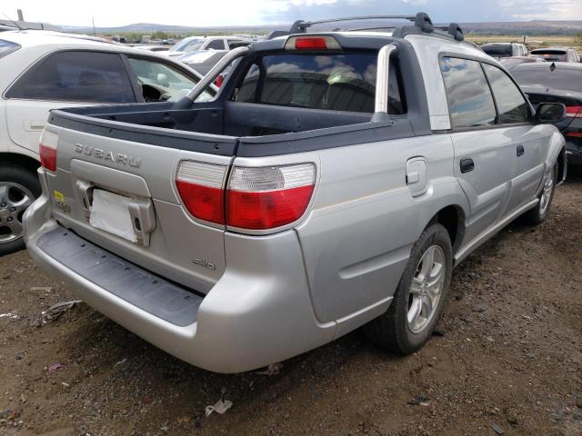 4S4BT62C666103645 - 2006 SUBARU BAJA SPORT SILVER photo 4