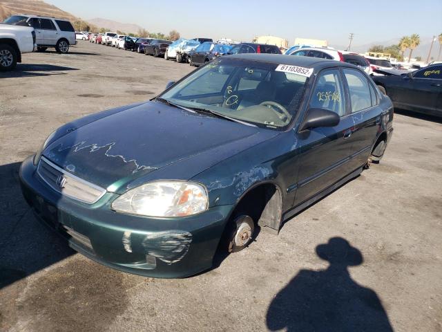 2HGEJ6610XH584168 - 1999 HONDA CIVIC BASE GREEN photo 2