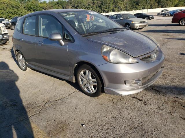 JHMGD38667S054929 - 2007 HONDA FIT S SILVER photo 1