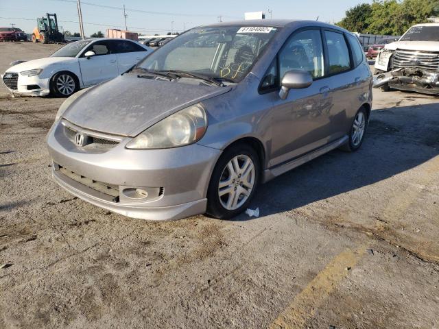 JHMGD38667S054929 - 2007 HONDA FIT S ვერცხლისფერი ფოტო 2