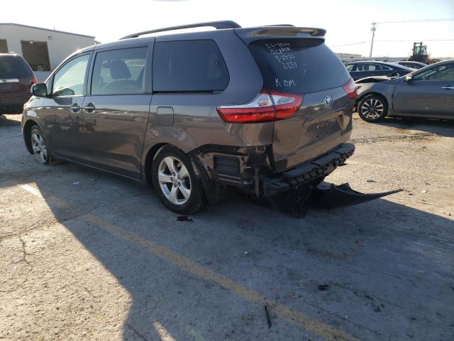 5TDKK3DC6FS652233 - 2015 TOYOTA SIENNA LE GRAY photo 3