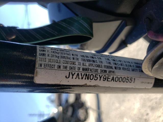 JYAVN05Y9EA000551 - 2014 YAMAHA XVS950 CU BLACK photo 10