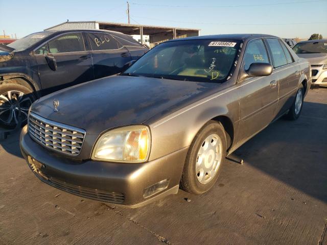 1G6KD54YX2U169693 - 2002 CADILLAC DEVILLE GRAY photo 2