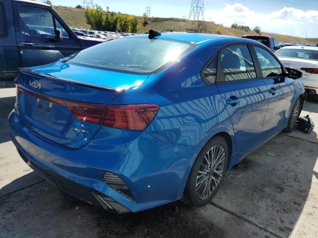 3KPF54AD5NE450150 - 2022 KIA FORTE GT L BLUE photo 4