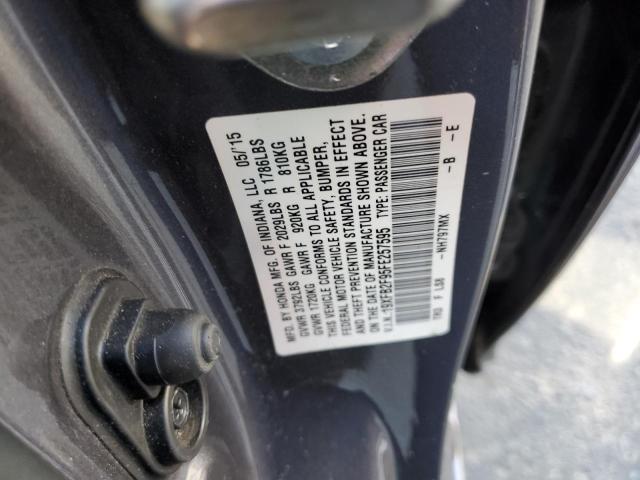 19XFB2F95FE257595 - 2015 HONDA CIVIC EXL Boz foto 10