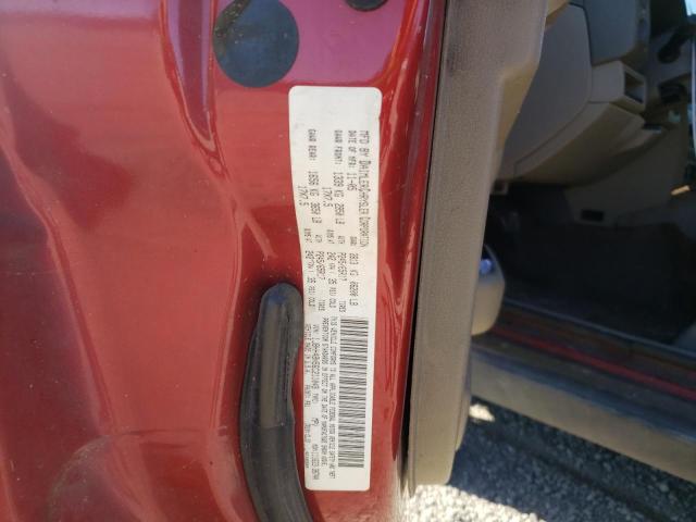 1J8HH48N56C211049 - 2006 JEEP COMMANDER 红色 照片 10