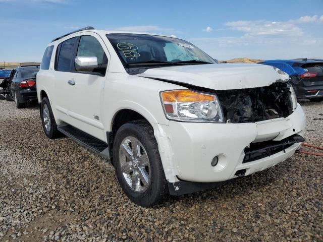 5N1AA08C08N632619 - 2008 NISSAN ARMADA SE WHITE photo 1