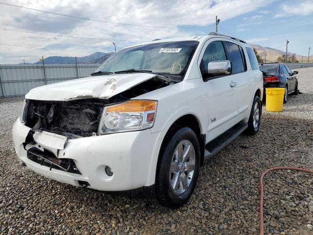 5N1AA08C08N632619 - 2008 NISSAN ARMADA SE WHITE photo 2