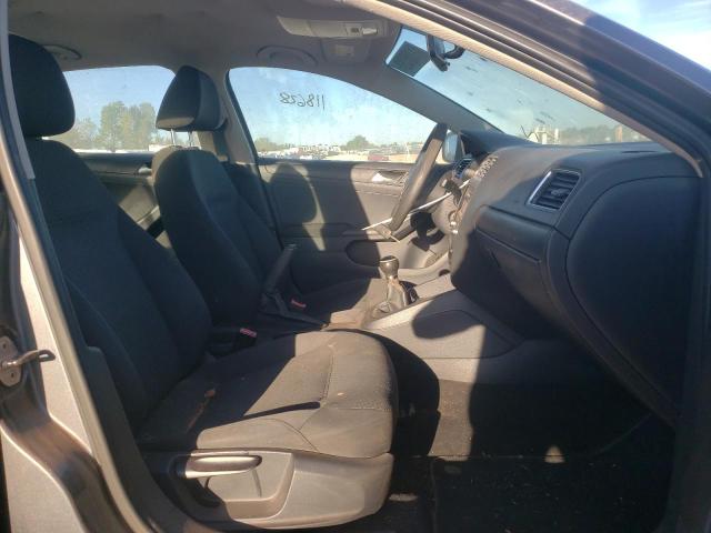 3VW1K7AJ0CM332291 - 2012 VOLKSWAGEN JETTA BASE 灰色 照片 5