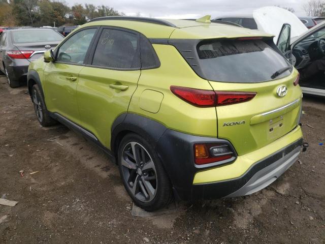 KM8K33A59LU464263 - 2020 HYUNDAI KONA LIMIT GREEN photo 3