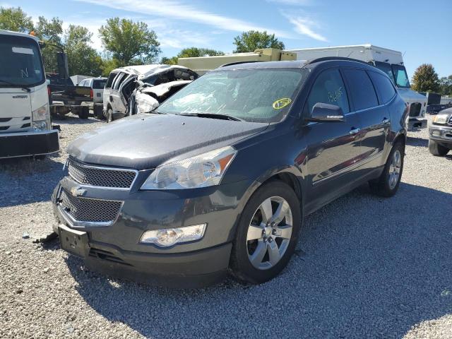 1GNKVLED2CJ324127 - 2012 CHEVROLET TRAVERSE GRAY photo 2