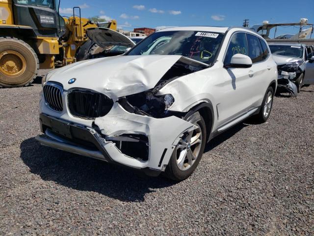 5UXTY3C02LLU71636 - 2020 BMW X3 SDRIVE3 WHITE photo 2