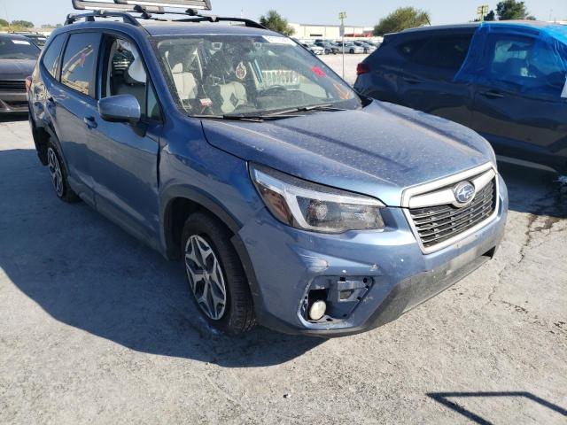 JF2SKAJC0MH442173 - 2021 SUBARU FORESTER P BLUE photo 1