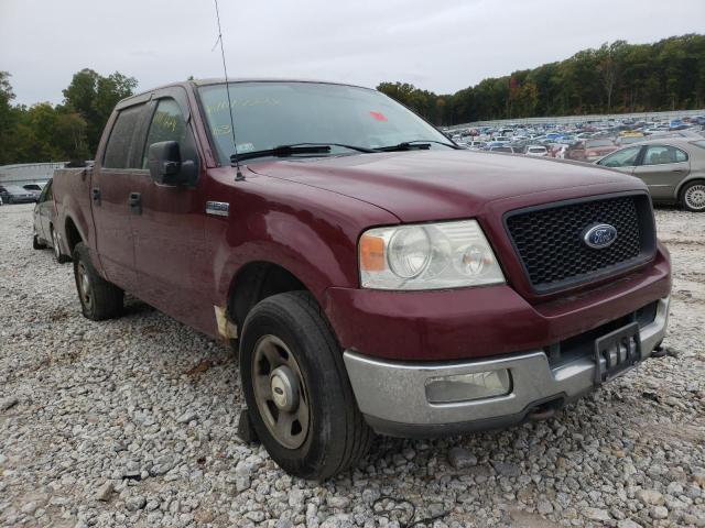 1FTRW14WX4KC05183 - 2004 FORD F-150 RED photo 1