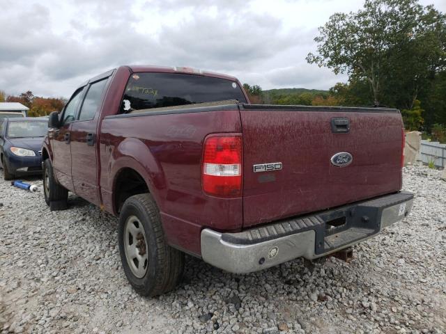 1FTRW14WX4KC05183 - 2004 FORD F-150 RED photo 3