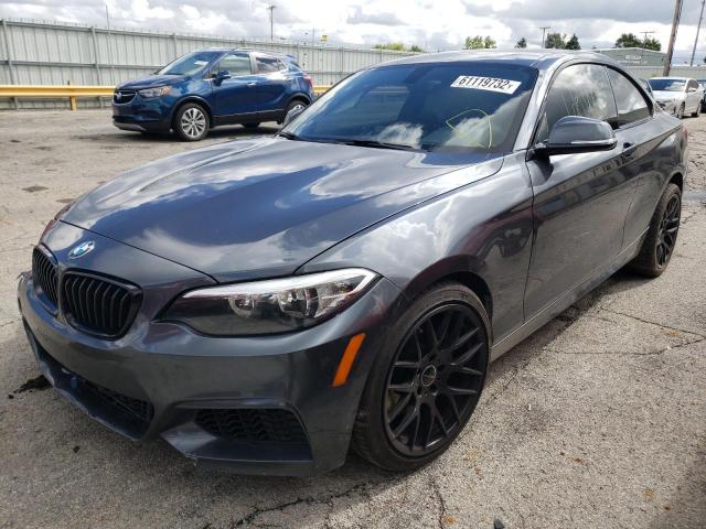 WBA1F5C57FV343629 - 2015 BMW 228 I GRAY photo 2