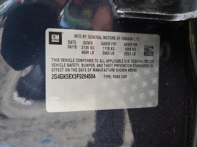 2G4GK5EX3F9284584 - 2015 BUICK REGAL 蓝色 照片 10