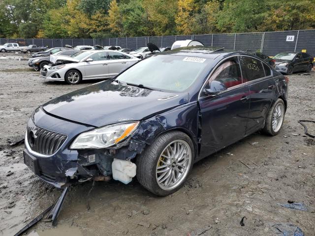 2G4GK5EX3F9284584 - 2015 BUICK REGAL BLUE photo 2