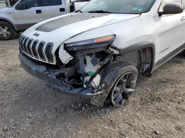 1C4PJMBS6FW512868 - 2015 JEEP CHEROKEE T WHITE photo 9