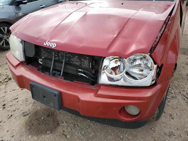 1J4GR48K15C517745 - 2005 JEEP GRAND CHER RED photo 9