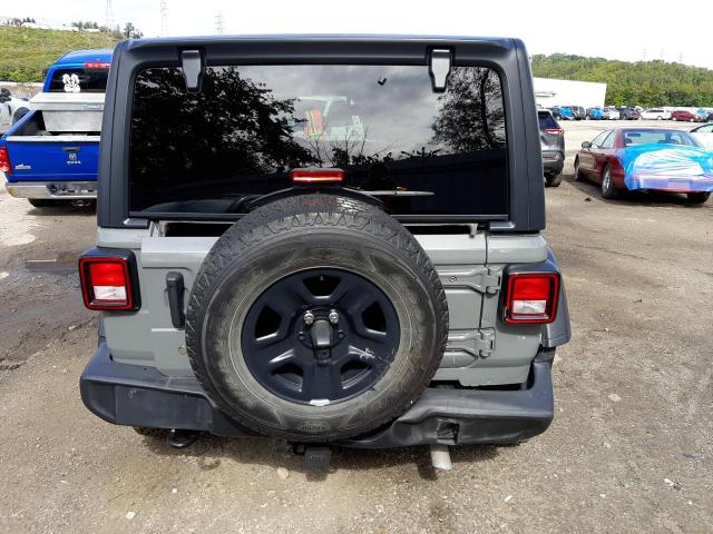 1C4GJXAN0JW233356 - 2018 JEEP WRANGLER S 灰色 照片 6