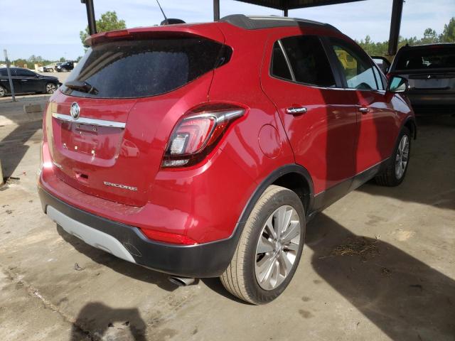 KL4CJASB2JB643366 - 2018 BUICK ENCORE PRE RED photo 4