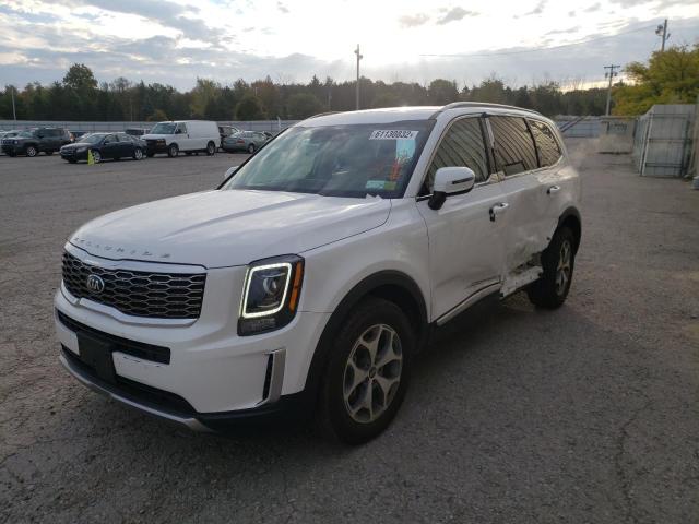 5XYP3DHC3LG011083 - 2020 KIA TELLURIDE WHITE photo 2