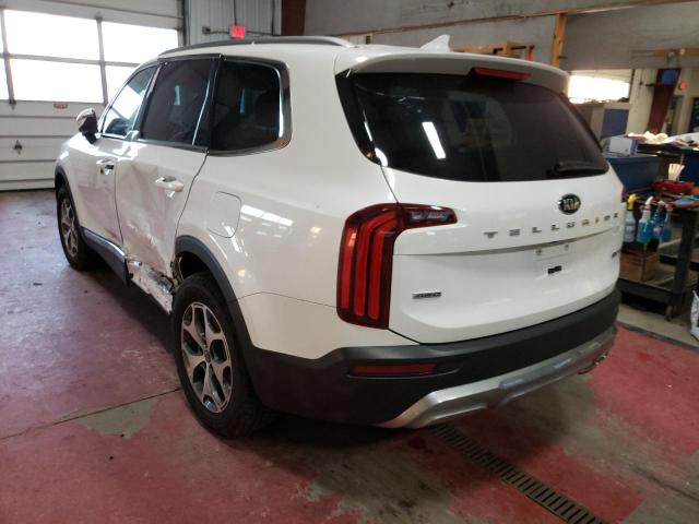 5XYP3DHC3LG011083 - 2020 KIA TELLURIDE WHITE photo 3