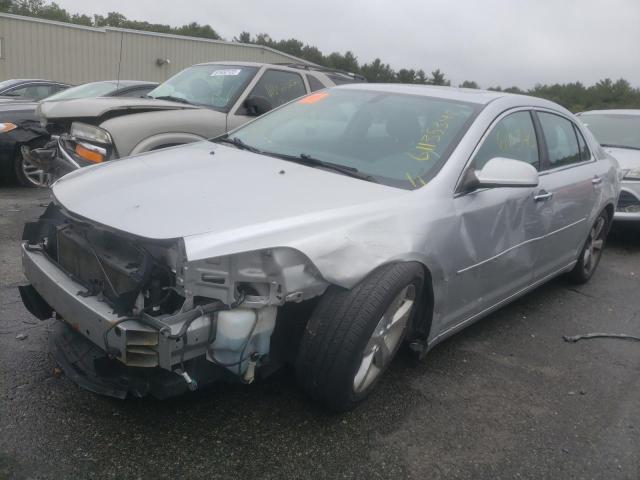 1G1ZC5E04CF397078 - 2012 CHEVROLET MALIBU 1LT ვერცხლისფერი ფოტო 2