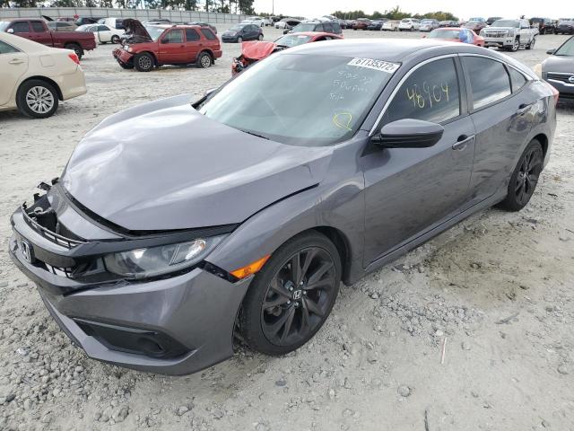 19XFC2F80LE012784 - 2020 HONDA CIVIC SPOR GRAY photo 2